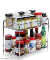 Stainless steel spice racks, pack of 1, India-made kitchen organizer for condiments and spices